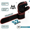 thumbnail image 4 of RDX MMA Boxing Grappling Gloves Muay Thai Sparring Kickboxing KARA Matte Red, L/XL, 4 of 5