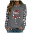 thumbnail image 1 of Womens Sweatshirt Oversized Sweatshirts Crewneck Long Sleeve Pullover, 1 of 4