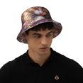 thumbnail image 4 of Balery Cute Cat Sunflower Sombreros para el sol para hombre y mujer, sombrero de pescador con UPF 50+, 4 of 6