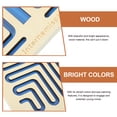 thumbnail image 2 of Miangastore Interhemispheric Maze Toy Blue Wood 1Set 11.7X5.8X0.2In, 2 of 8