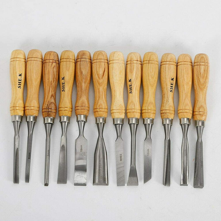 Wood Carving Chisels Set of 12 in Case