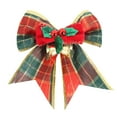 thumbnail image 2 of Christmas Decoration Red Christmas Bow with Jingle Bells for Christmas Tree 3.35x3.15in Crafts Gift Bows Classic Ribbon Bows Gift Boxes for Garland Wrapping,Wreath, 2 of 6