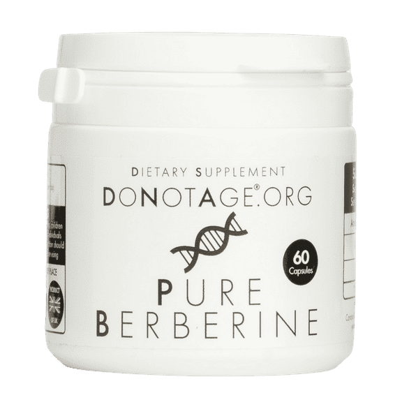 DoNotAge Pure Berberine 60 capsules - 500mg - Antioxidant - Anti-Aging Supplement, Vegan