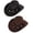 B - Black, Coffee, variant on 2 Pack Western Cowboy Hat for Women Men, Unisex Vintage Wide Brim Felt Fedora Hat with Belt Buckle for Cowgirls Cowboys