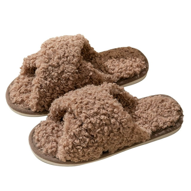 Ficarrico Zapatillas de casa de algodón lavables para mujer, para dormir en casa, zapatos de dormitorio interior
