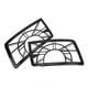 thumbnail image 4 of Protector de luz delantera de acero inoxidable, cubierta de red de protección de faros, repuesto para Land Rover Defender 110 L663 2020, 2 uds., 4 of 5