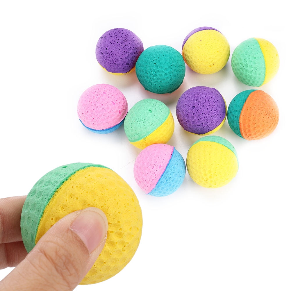 20 Pcs Foam Balls for Cats, Colorful Soft Ball Cat Toy Sponge Ball Lightweight, Interactive, Cat Toy Ball Soft Pet Ball Toy for Cat Puppy Kitty Training and Play