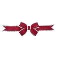 thumbnail image 1 of 18" x 23" Red-Silver Nylon Out Bow 6" Sz, 1 of 1