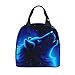 thumbnail image 3 of PrelerDIY Boîte à Lunch Loup Galaxie Bleue Sac Repas Isolé Sac à Lunch Réutilisable Sac à Collation Récipient Alimentaire pour Garçons Filles Hommes Femmes École Travail Voyage Pique-Nique, 3 of 4