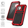 thumbnail image 5 of JiaheCover for iPhone 15 Pro Full Body Protection Case,Military Grade Built-in Tempered Glass Screen Protector Rugged Heavy Duty with Hidden Kickstand Shockproof Case,Support Wireless Charging,Red, 5 of 9