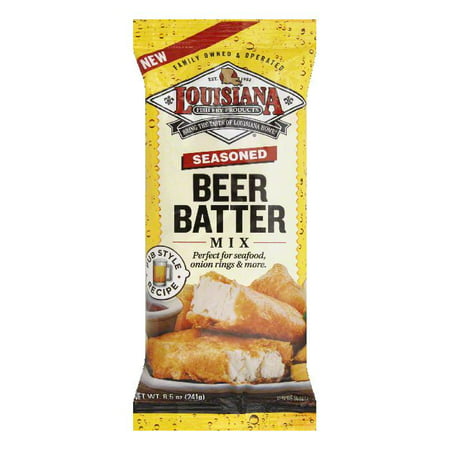 Louisiana Seasoned Beer Batter Mix, 8.5 Oz (Pack of