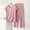 Pink, variant on Blmnix Women's Sleepwear Bamboo Pajamas 2 Piece Pajama Set Sleepwear Sets Short Pajama Crew Neck Short Sleeve Pink Full Soft Pajama Set for Women,L