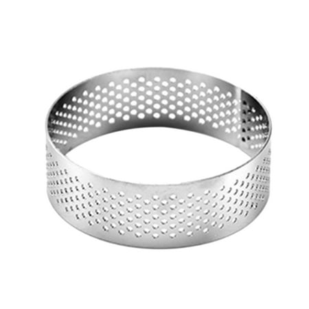 

XINHUADSH Tart Circle Mold Easy to Use Stainless Steel Pizza Dessert Mold Non-stick Practical for Dessert