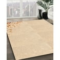 thumbnail image 2 of Ahgly Company Indoor Round Patterned Moccasin Beige Area Rugs, 4' Round, 2 of 6