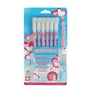 Bewudy 6 Pcs Quick Dry Glue Pen, Adhesive Fine Point Glue Pens with 6 Pcs  Replacement Refill, Liquid Glue Sticks for Kids Card Making Scrapbooking