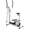 Sunny Health & Fitness 2-in-1 Elliptical and Upright Bike Dual Trainer