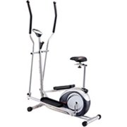 Sunny Health & Fitness 2-in-1 Elliptical and Upright Bike Dual Trainer