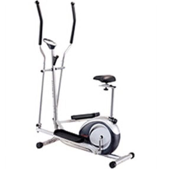 Sunny Health & Fitness 2-in-1 Elliptical and Upright Bike Dual Trainer