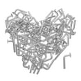 thumbnail image 1 of 100pcs Pallet Rack Drop Pin Heavy Duty Safety Pin for DIY Shelving Project M5, 1 of 8