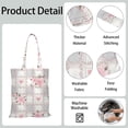 thumbnail image 5 of Country Floral Foldable Grocery Bag - Large Capacity & Compact Design Tote, 5 of 6