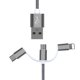 thumbnail image 1 of 3 en 1 USB 2.0 macho a USB 3.1 tipo C Cable de carga rápida de datos de armadura micro USB ZefeiWu 1327533540704, 1 of 1
