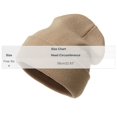 thumbnail image 2 of Zylanna Men's Knit Beanie, Loose Fit Solid Color Warm Stretchy Slouchy Winter Skull Cap for Skiing Running Street Daily Wear Khaki, 2 of 4
