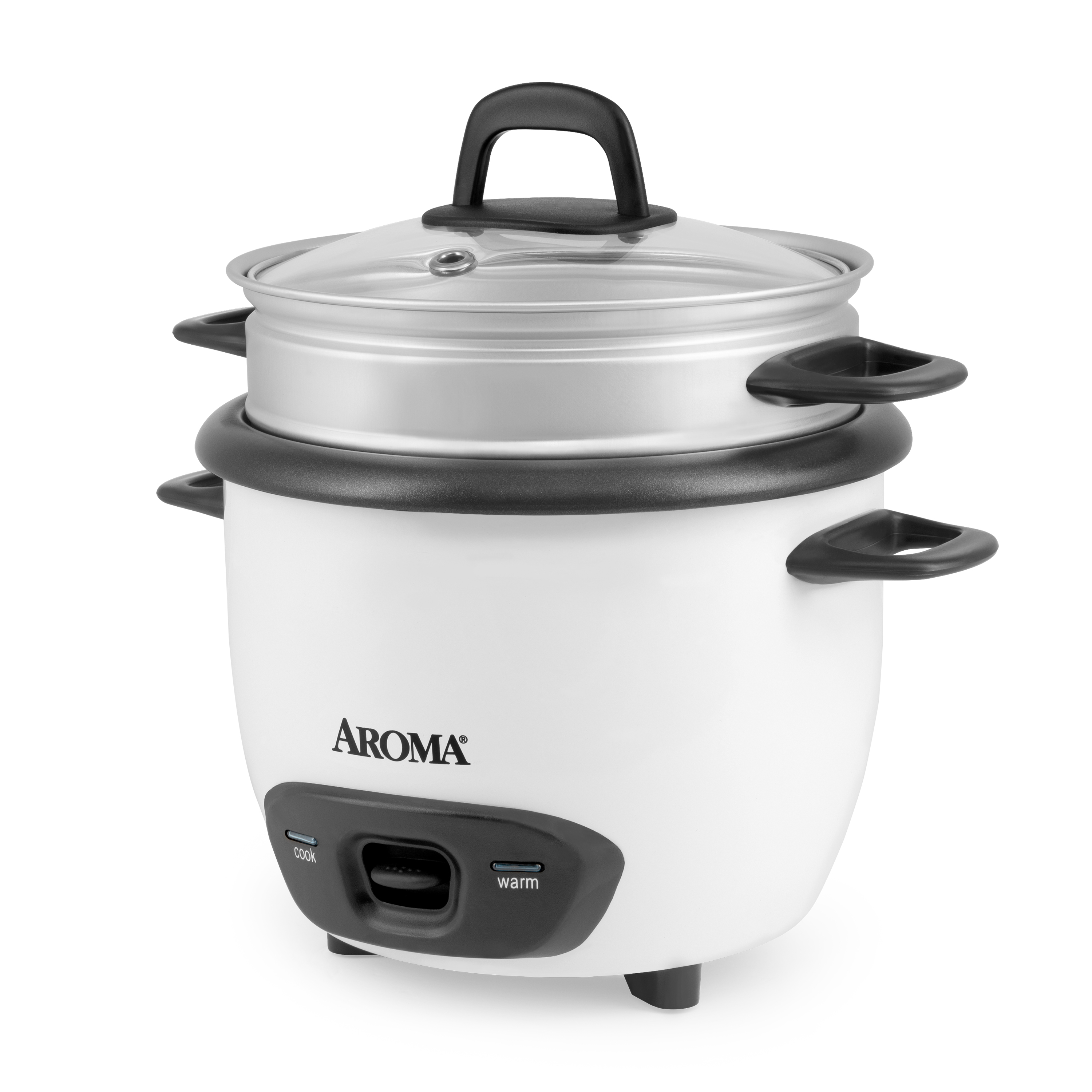 Aroma® 6-Cup (Cooked) / 1.5Qt. Rice & Grain Cooker, White, New, ARC-743-1NG - image 2 of 5