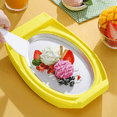 thumbnail image 6 of Ice Cream Maker Pan Multifunctional Cold Sweet Food Plate Rolled Ice Cream Maker Homemade Frozen Yogurt Gelato Green, 6 of 8