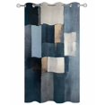 thumbnail image 2 of nqOlkjepod Outdoor Curtains for Patio Waterproof, Blue Gray Beige Outdoor Privacy Panels Grommet, Modern Abstract Geometric Striped Art Blackout Outside Curtains for Porch/Cabana 54"x108", 1 Panel, 2 of 8