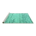 thumbnail image 2 of Ahgly Company Machine Washable Indoor Rectangle Solid Turquoise Blue Modern Area Rugs, 2' x 3', 2 of 4