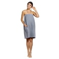 thumbnail image 2 of Turquaz Batas tipo gofre ligeras hasta la rodilla para mujer, toalla envolvente para el cuerpo tipo gofre para baño de spa con cierre táctil ajustable, 2 of 4