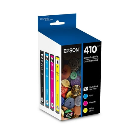 EPSON 410 Claria Premium Ink Standard Capacity Photo Black & Color Combo Pack (T410520-S) Works with Expression Premium XP-530, XP-630, XP-640, XP-7100, XP-830