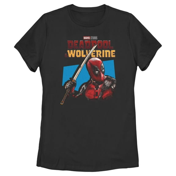 Women's Marvel: Deadpool & Wolverine Logo Pose Graphic T-Shirt