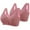 Pink, variant on Front Zipper Sports Bras for Women 44 Ddd Bra for Women Plus Size Bras for Women Full Coverage Plus Size Bralettes for Women Bandeau Bras for Women Bras for Women Plus Size