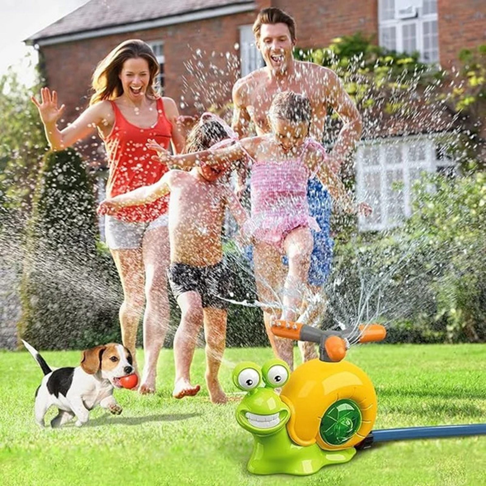 Summer Water Play Toys Baseball Rotating Sprinkler for Kids Outdoor Garden Children's Sports Toy Activity Game