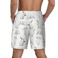 thumbnail image 4 of Uemuo Rabbit Eating Pattern Mens Swim Trunks Quick Dry Board Shorts with Mesh Lining, Stretch Beach Shorts Quick Dry No-Chafing Board Shorts-Large, 4 of 9