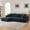 Dark Blue, variant on MAYEERTY Chenille L-Shape Oversized Sectional Sofa, Minimalist & Luxury Sleeper Couch for Apartment, 108*63*34"Khaki