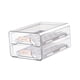 thumbnail image 2 of Organizador de huevos transparente para refrigerador, bandeja para huevos, para despensa y encimera. Claro, 2 of 9