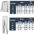 thumbnail image 3 of Thermal Underwear for Men Long Johns With Fleece Lined Set Set Cold Weather Winter Top Bottom, 3 of 5