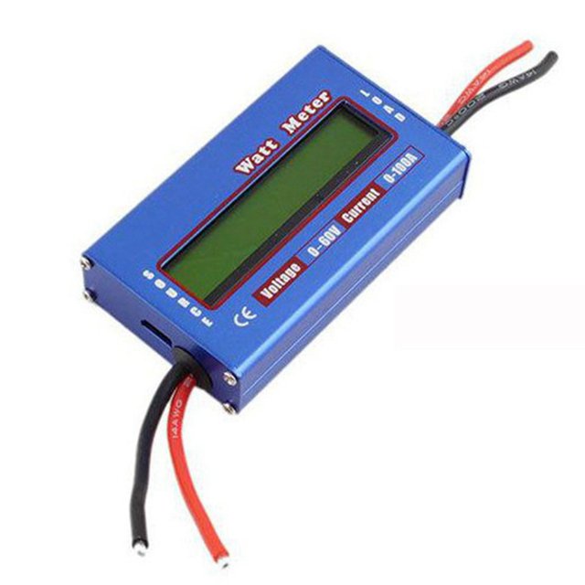 2X Digital Wattmeter Watt Meter Power Meter DC 60V 100A Balance Voltage Battery Checker
