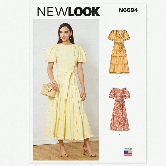 ChicWrap Dress Kit: Sizes 6-16, Code N6694 - Easy Misses' Sewing Pattern