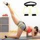 thumbnail image 4 of Cinturón de resistencia para glúteos y piernas, bandas ajustables con presillas para los pies para entrenamiento de fuerza, sentadillas, patadas, gimnasio en casa, equipo de fitness, banda de tensión, 4 of 6