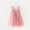 C-Pink5, variant on Carnival Dress For Girls Solid Color Tank Sleeveless Mid-Length Square Neckline Dress For Kids Party Stylish Dress