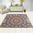 thumbnail image 3 of 5'3" x 4' (63 x 48 inch) Area Rug, Pad Vintage Ethnic Decoration Nursery Rugs Floor Mat for Kids Playing Room Living Room Bedroom, 3 of 6