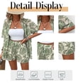 thumbnail image 5 of Cuteduck Women's Set Summer Short Sleeve Polo Neck Loose Floral Print Bohemian Casual Comfortable Outfit S-2XL, 5 of 9