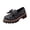 Black, variant on Black Women Polka Bow Loafers Middle Heel Shoes Versatile Indoor Outdoor Soft Soled
