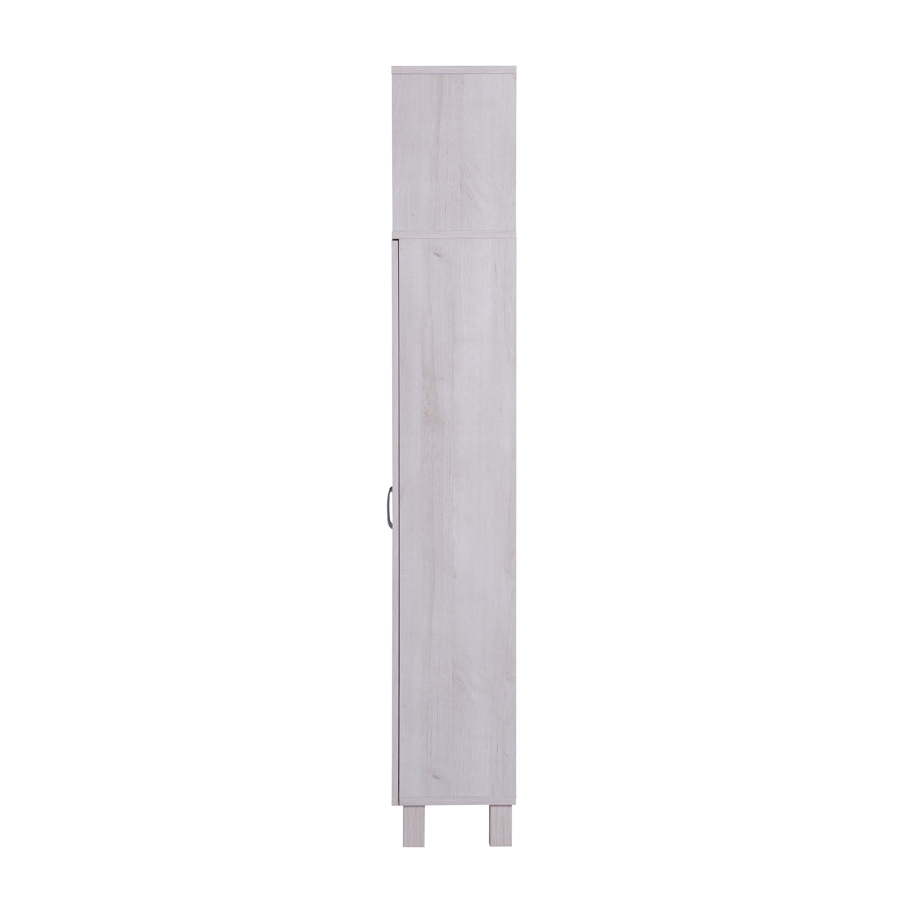 Furniture of America Audie Wood 5-Shelf Pantry Cabinet, White Oak