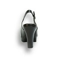 thumbnail image 4 of PEERAGE Linda Women Wide Width Leather Slingback Pump BLACK 10.5, 4 of 6