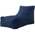 thumbnail image 1 of Posh Living Resty Fabric & Shredded Foam Bean Bag Lounge Chair in Navy, 1 of 8