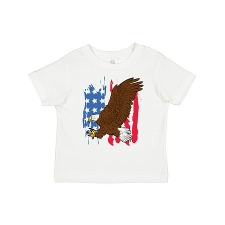 

Inktastic Eagle with American Flag Gift Toddler Boy or Toddler Girl T-Shirt